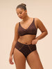 High-waist brief - Dark Brown
