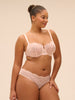 Half cup bra - Petal Powder