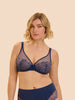 Plunging underwired bra - Rainbow Blue