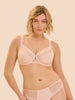 Full cup support bra - Blush