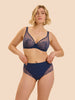 High-waist brief - Rainbow Blue