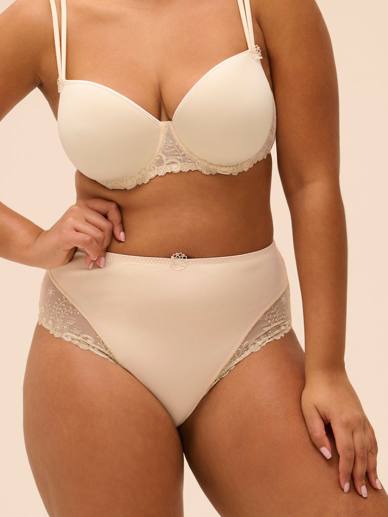 High-waist brief - Topaz Beige