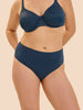 High waist slip - Petrol blue