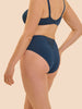 High waist slip - Petrol blue