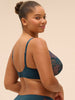 Plunging underwired bra - Prestige Blue
