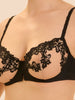Half cup bra - Black Tattoo