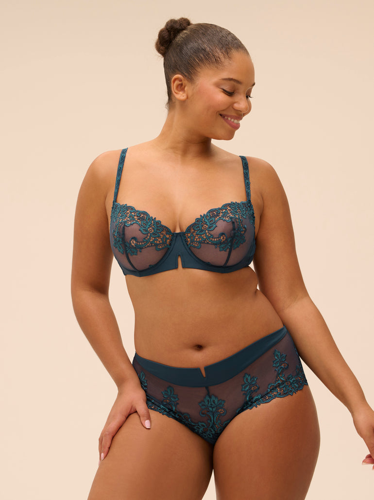 Half cup bra - Prestige Blue
