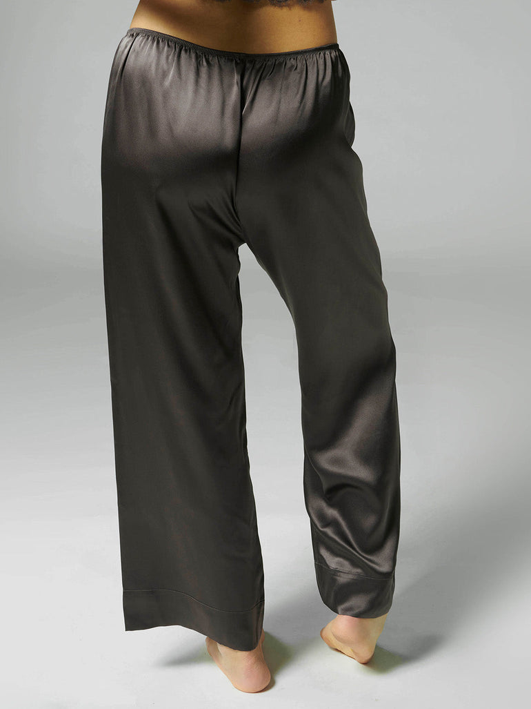 Silk Top - Charcoal