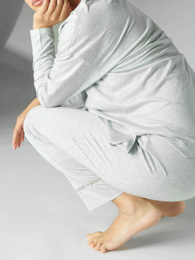 Brume Long Sleeve Top - Mineral Grey