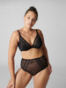 Iris Underwire Plunge - Black