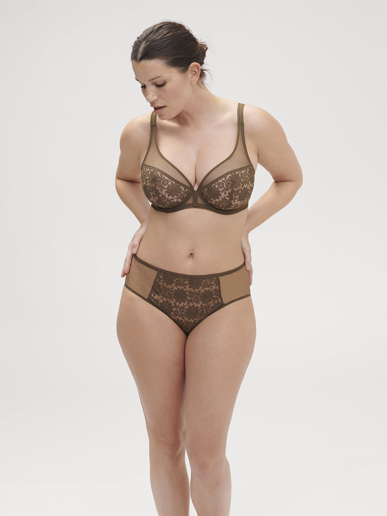 Amazone Full Coverage Plunge - Nomad Green