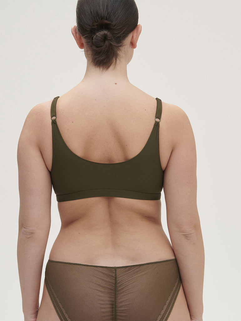 Olympe Triangle Bralette - Adventure Green