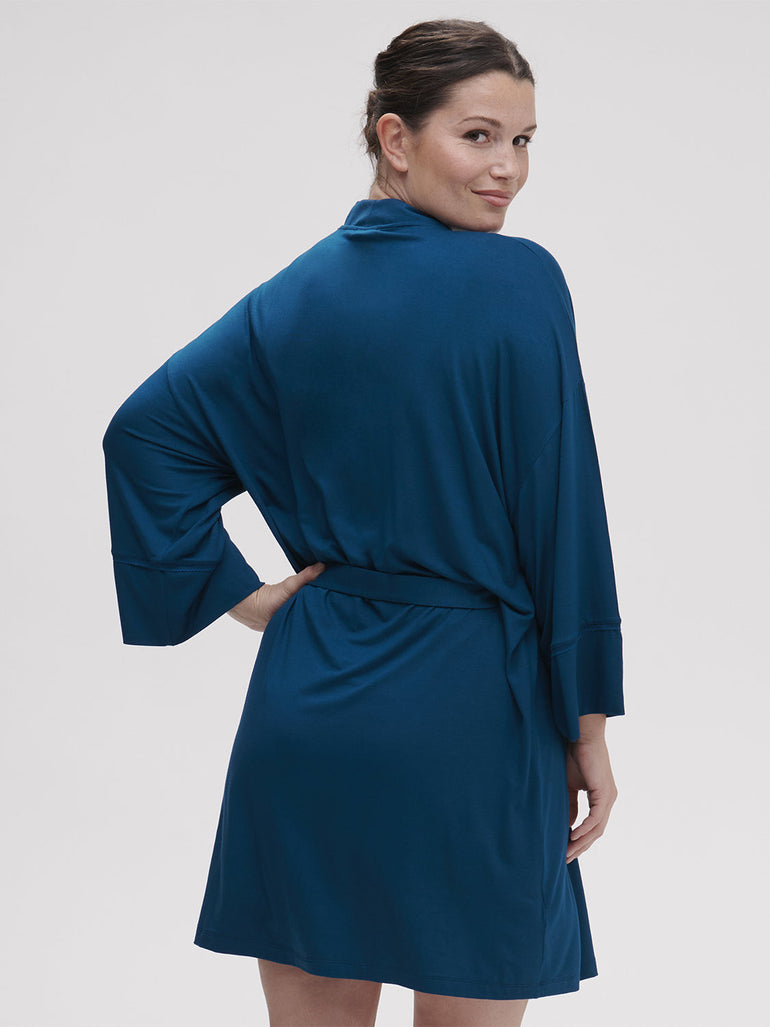 Aurore Kimono - Poseidon Blue
