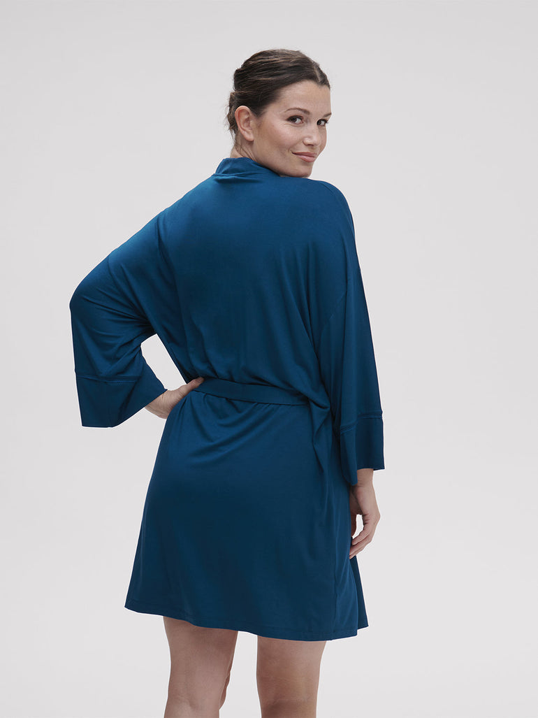Aurore Kimono - Poseidon Blue