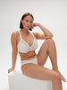 Plunging underwired bra - Natural