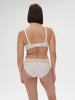 Plunging underwired bra - Natural