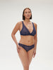 Soft cup triangle bra - Midnight
