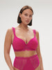 Spacer plunge bra - Hibiscus Pink