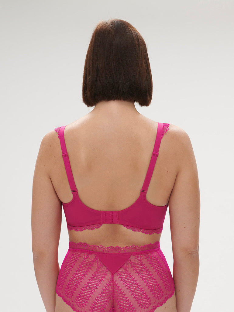 Spacer plunge bra - Hibiscus Pink