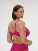 Plunging underwired bra - Hibiscus Pink