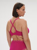 Plunging underwired bra - Hibiscus Pink