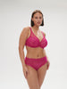 Plunging underwired bra - Hibiscus Pink