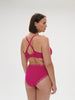 Plunging underwired bra - Hibiscus Pink