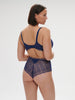 Plunging underwired bra - Midnight