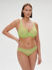 Plunging underwired bra - Lime