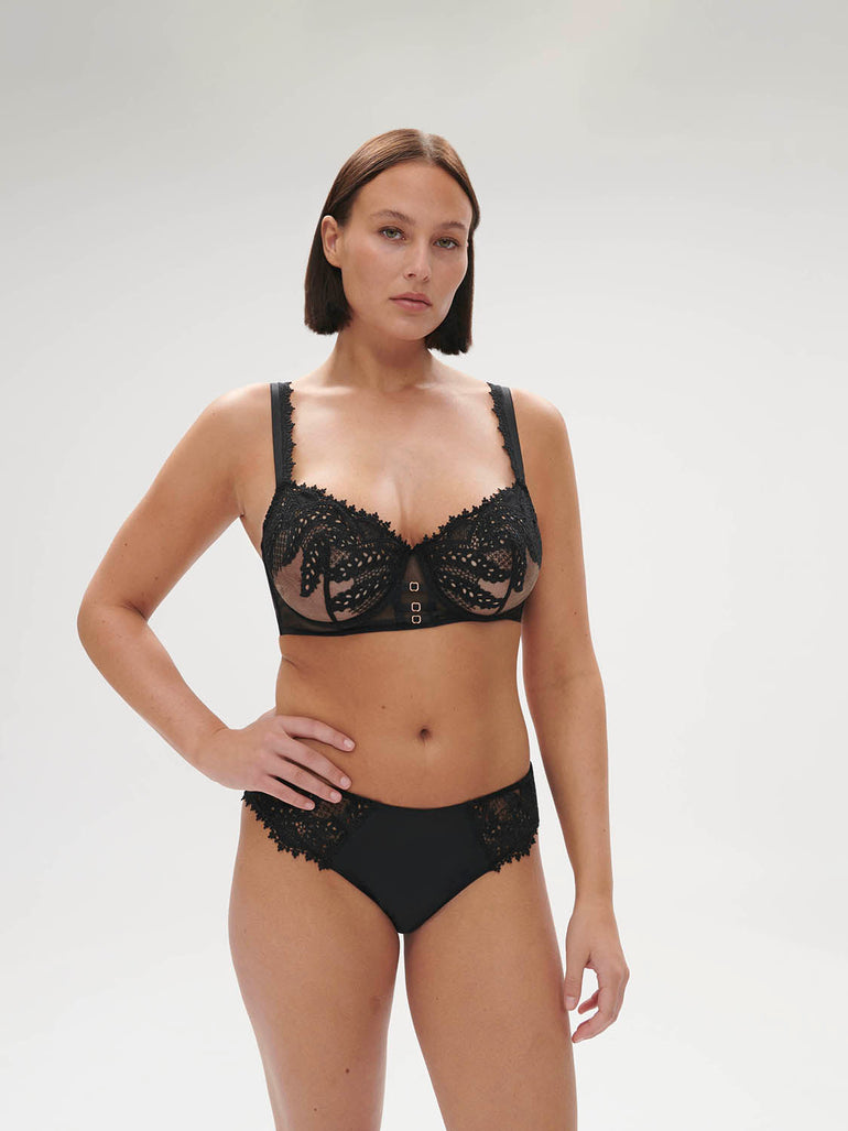 Half cup bra - Black