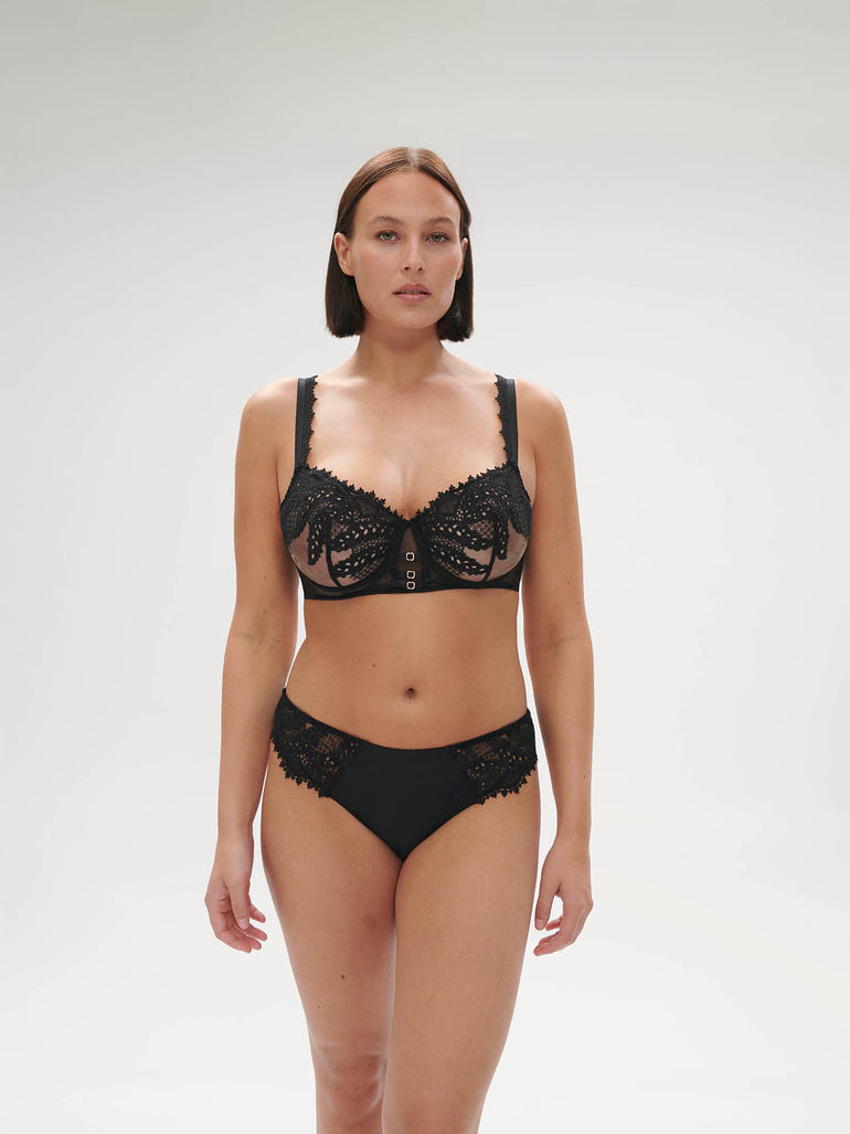 Half cup bra - Black