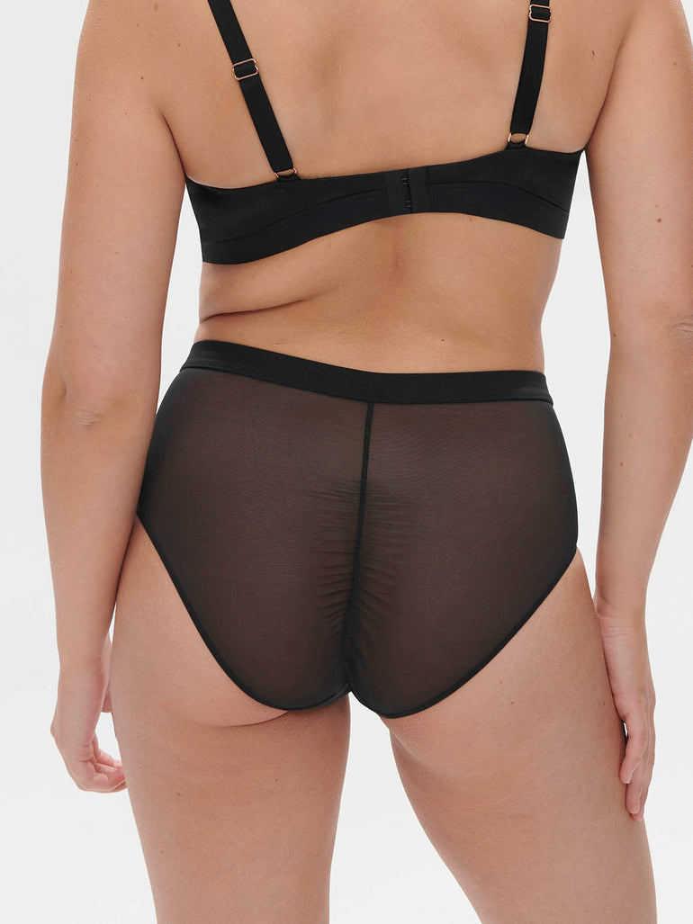 High-waist brief - Black