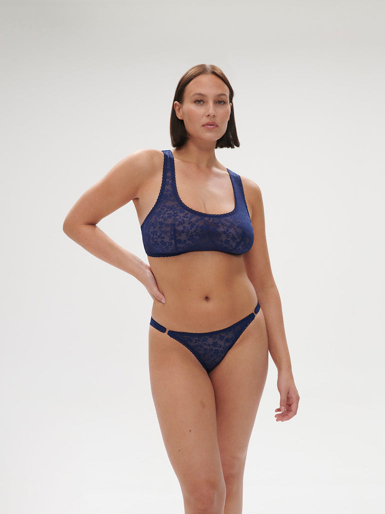 Soft cup triangle bra - Midnight