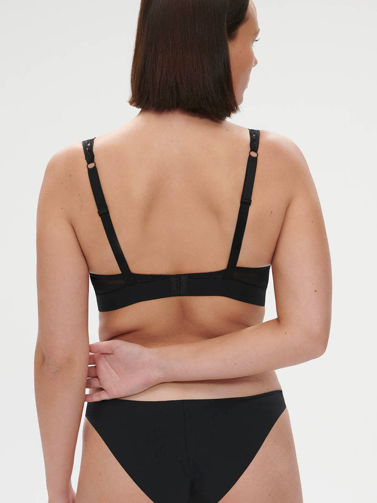 Underwired triangle bra - Black