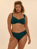 Underwired bikini top - Emerald green