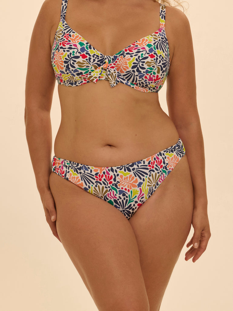 Bikini brief - Tropico white print