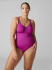 Underwired one-piece swimsuit - Bougainvillea
