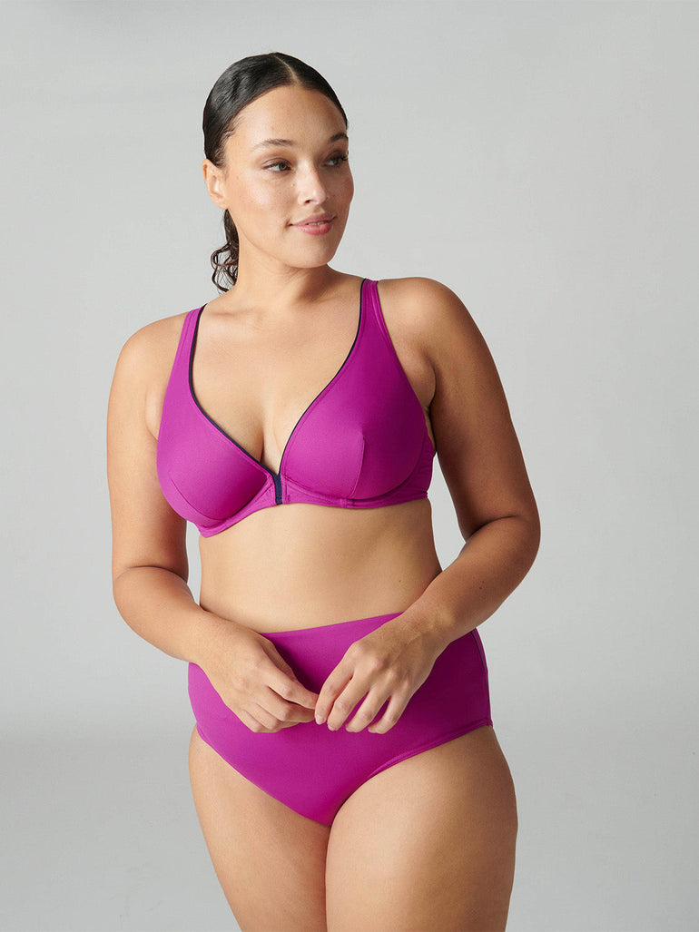 Calysta Underwire Plunge - Bougainvillea