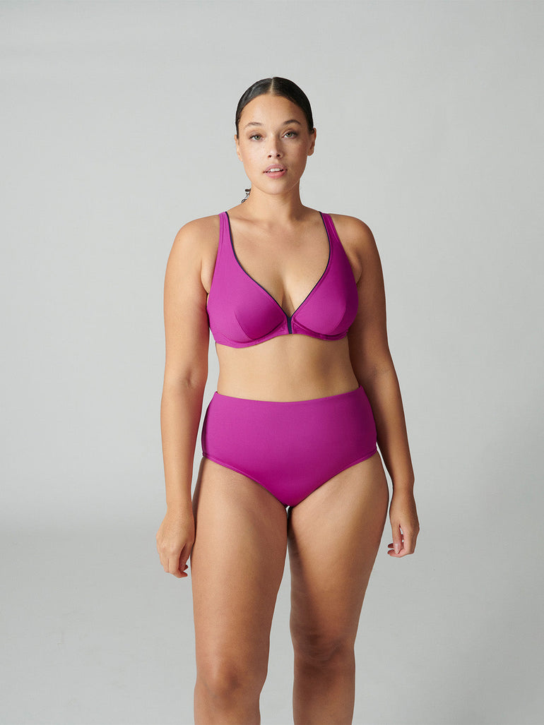 Calysta Underwire Plunge - Bougainvillea