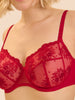 Full cup support bra - Opera Red