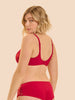 Full cup support bra - Opera Red