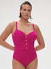 Underwired one-piece swimsuit - Hibiscus Pink
