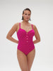 Underwired one-piece swimsuit - Hibiscus Pink