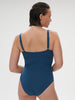 Underwired one-piece swimsuit - Mystery blue
