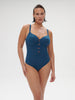 Underwired one-piece swimsuit - Mystery blue