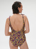 Wireless Molded One-Piece - Agadir Purple Print