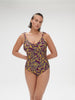 Wireless Molded One-Piece - Agadir Purple Print