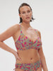 Underwired bikini triangle - Menara Pink Print