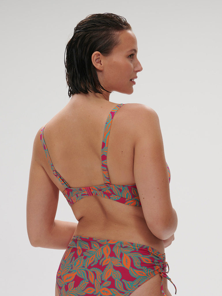 Underwired bikini triangle - Menara Pink Print