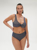 Wireless bikini triangle - Lurex Midnight